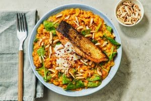 Good Mood Food: Crispy Masala Salmon with Fragrant Lentil Dhal